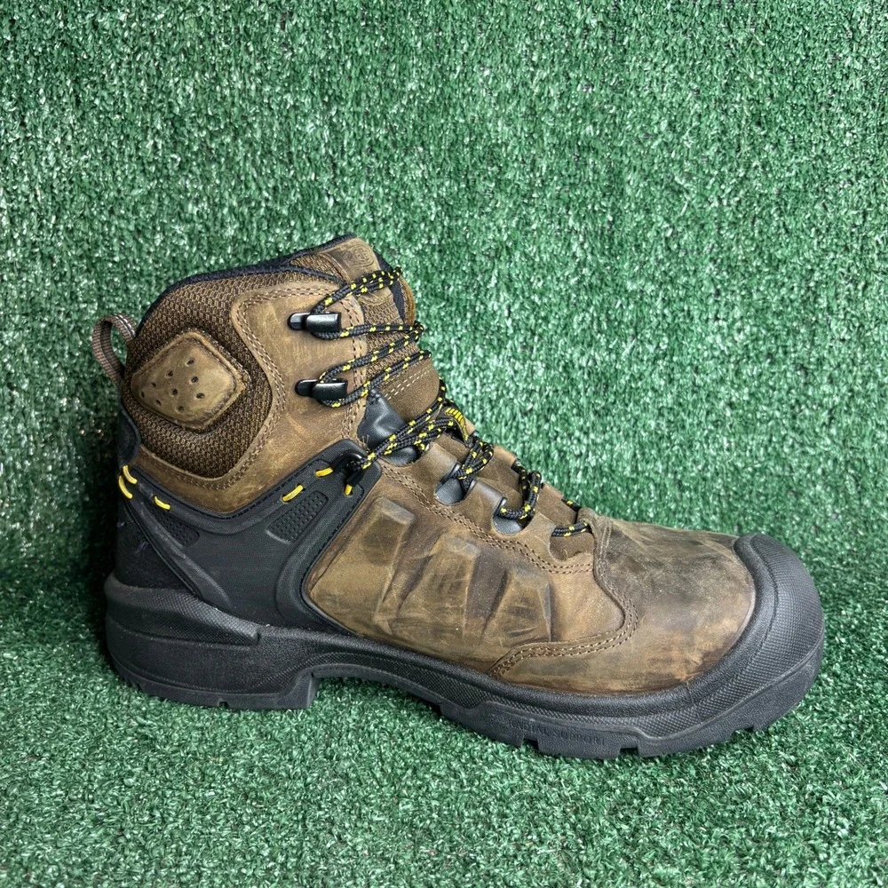 KEEN Utility Dover Waterproof Gorpcore Brown Leather Work‎ Boot Mens 12EE Wide